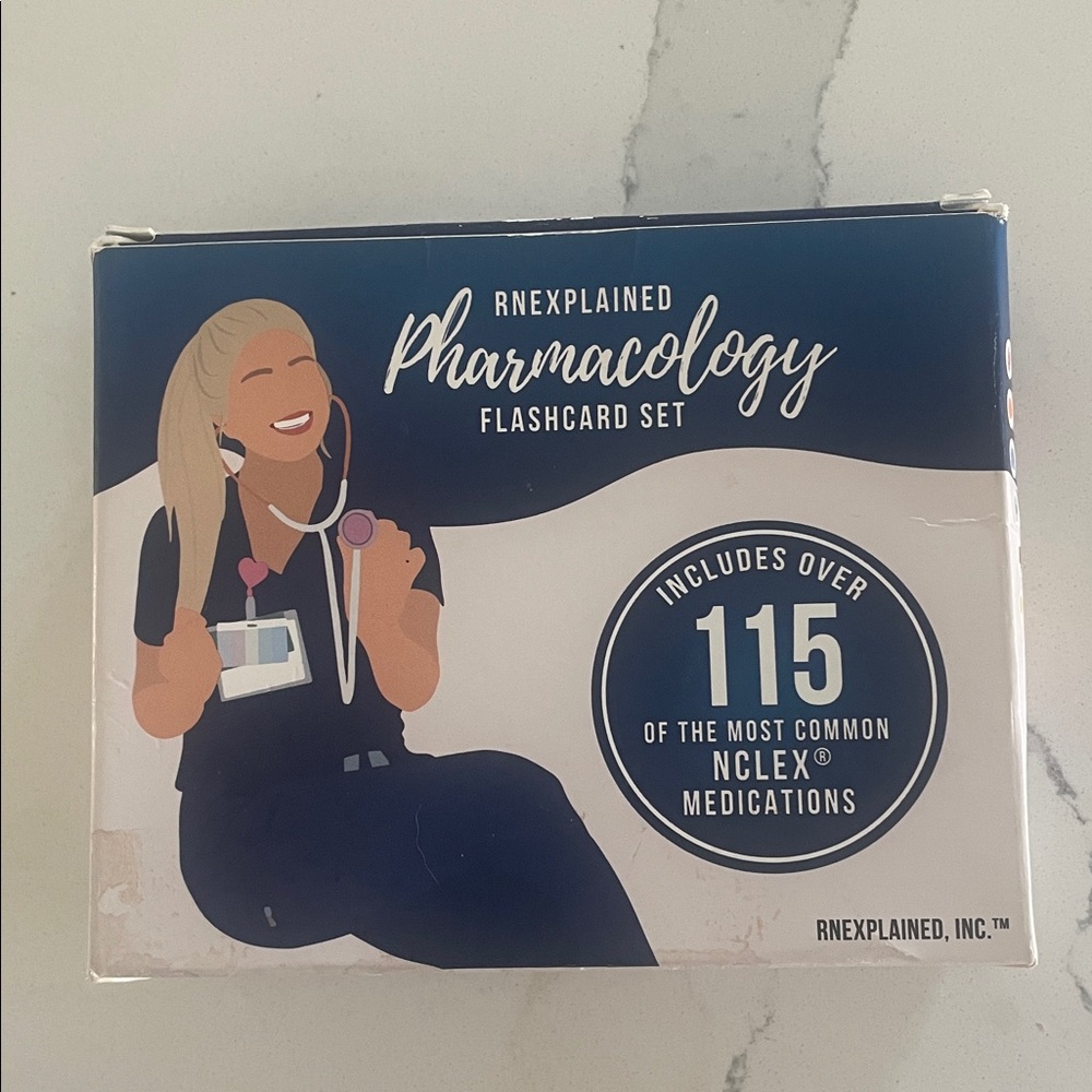 Nursing Pharmacology Flashcard Set